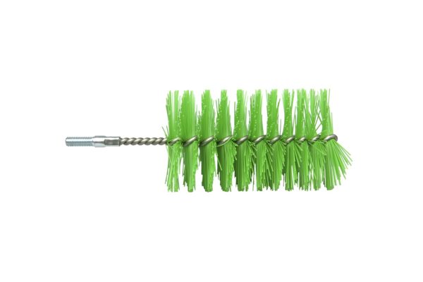 Pijpenborstelkop met schroefdraad ø 6 cm medium