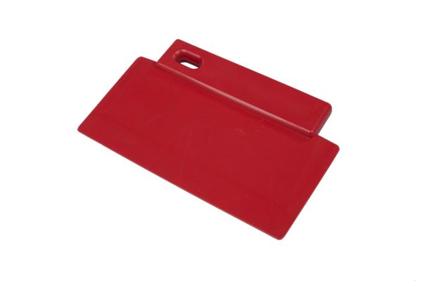 Ergonomische brede spatel polypropyleen 20 cm metaal detecteerbaar