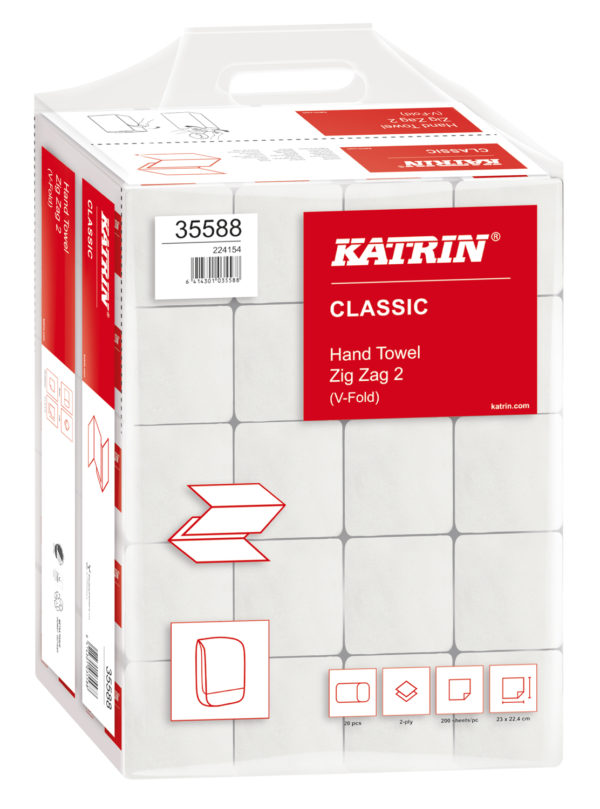 Katrin vouwhanddoekjes Classic ZZ 2 (pak200) - Afbeelding 2