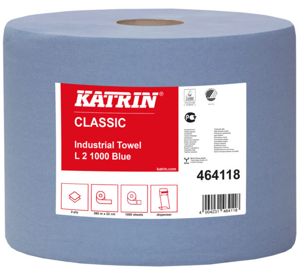 Katrin industrierollen Classic L 2 Blauw