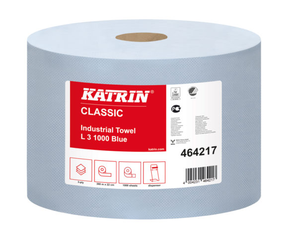 Katrin industrierollen Classic L 3 Blauw